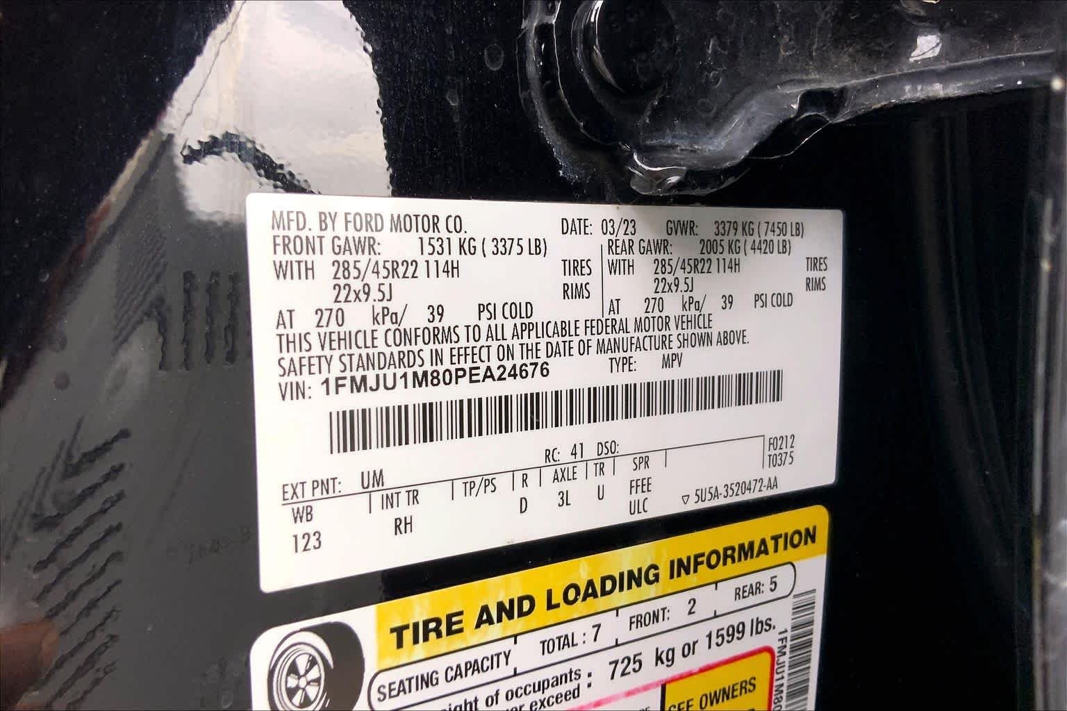 Used 2023 Agate Black Ford Platinum image 36