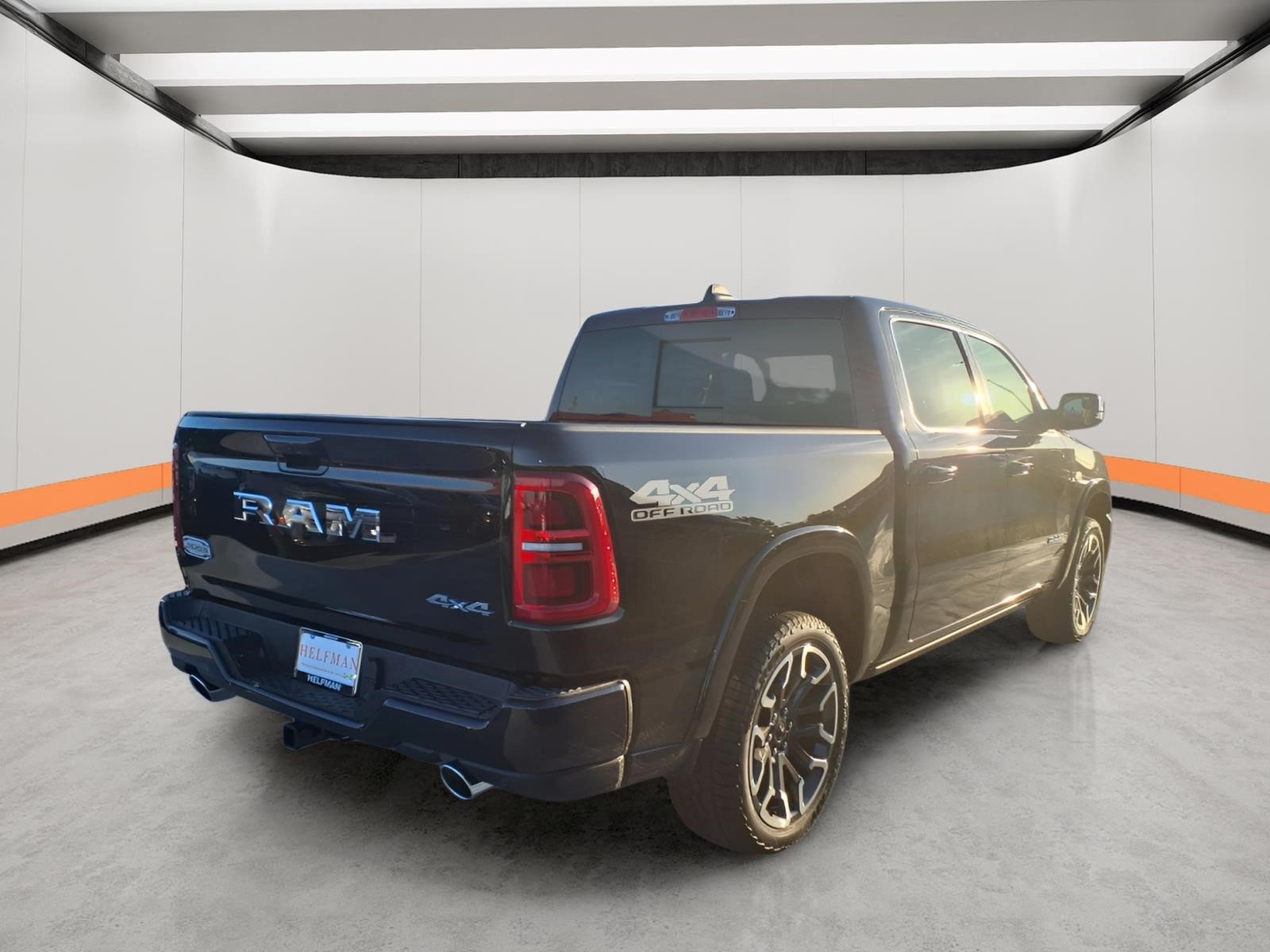 New 2026 Diamond Black Crystal Pearl-Coat Exterior Paint RAM Longhorn image 6