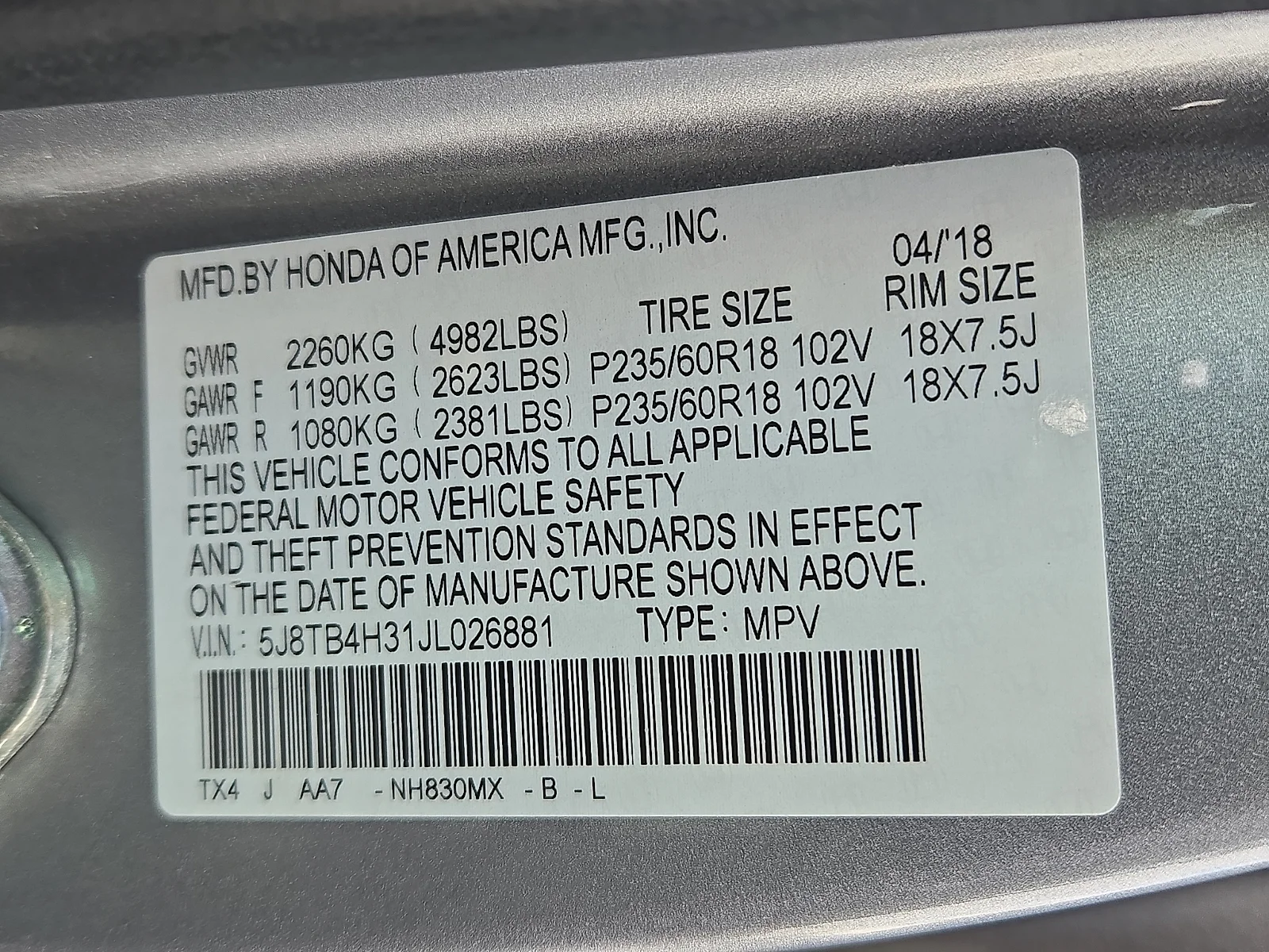 Used 2018 Lunar Silver Metallic - SI Acura  image 27
