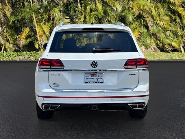 Used 2021 White Volkswagen 3.6L V6 SEL R-Line image 6