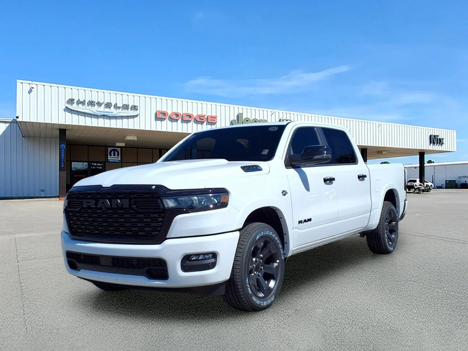 New 2026 Bright White Clear-Coat Exterior Paint RAM Big Horn image 1