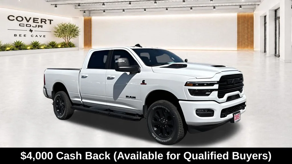 New 2026 Bright White Clear-Coat Exterior Paint RAM Laramie image 1