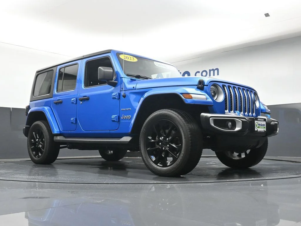 Certified Used 2023 Blue Jeep Sahara 4xe image 26