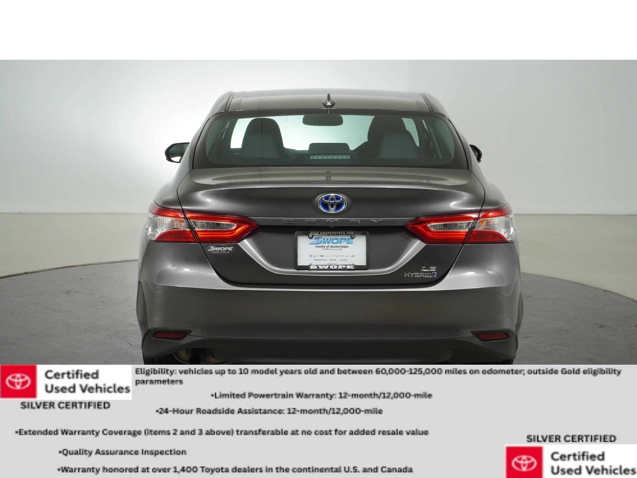 Certified Used 2020 Predawn Gray Mica Toyota Hybrid LE image 5