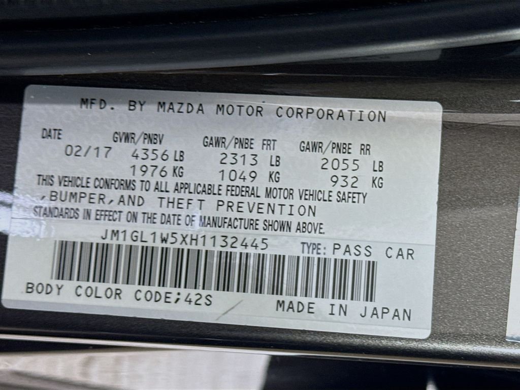 Used 2017 Titanium Flash Mica Mazda Grand Touring image 30
