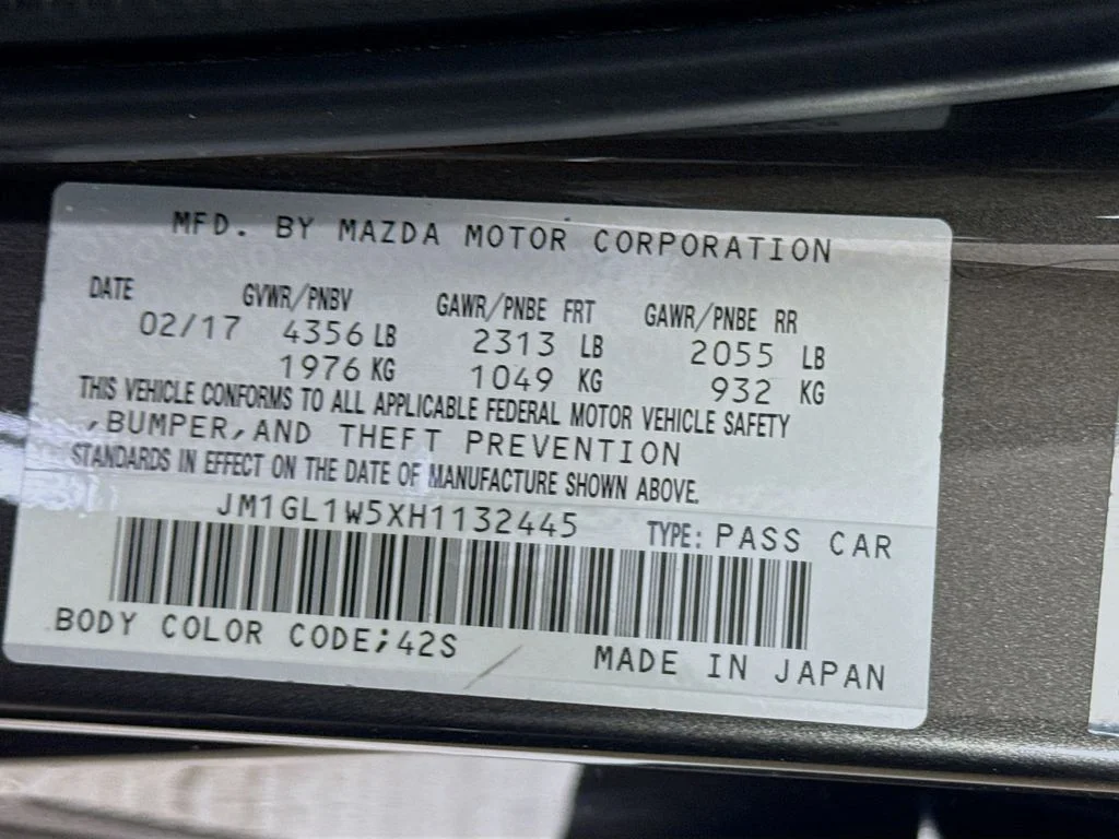 Used 2017 Titanium Flash Mica Mazda Grand Touring image 30