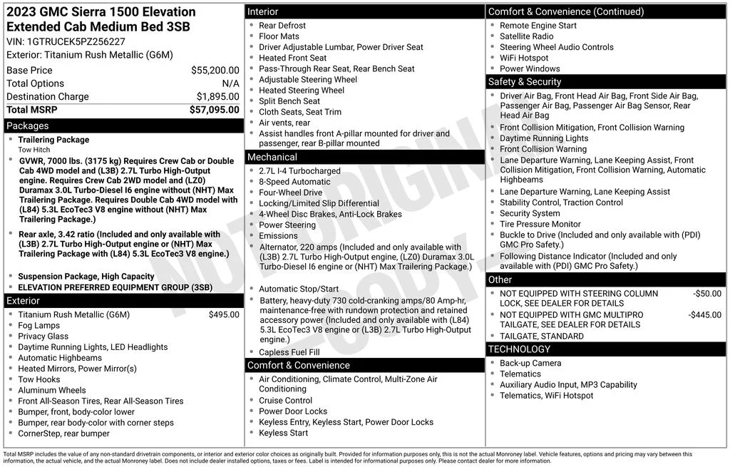 Used 2023 Silver GMC Elevation image 6