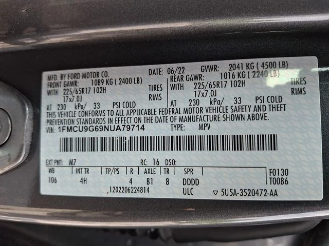 Used 2022 Gray Ford SE image 28