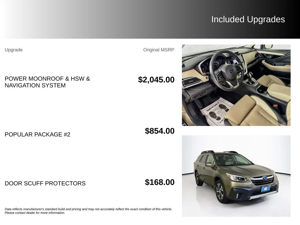 Used 2020 Green Metallic Subaru Limited image 5