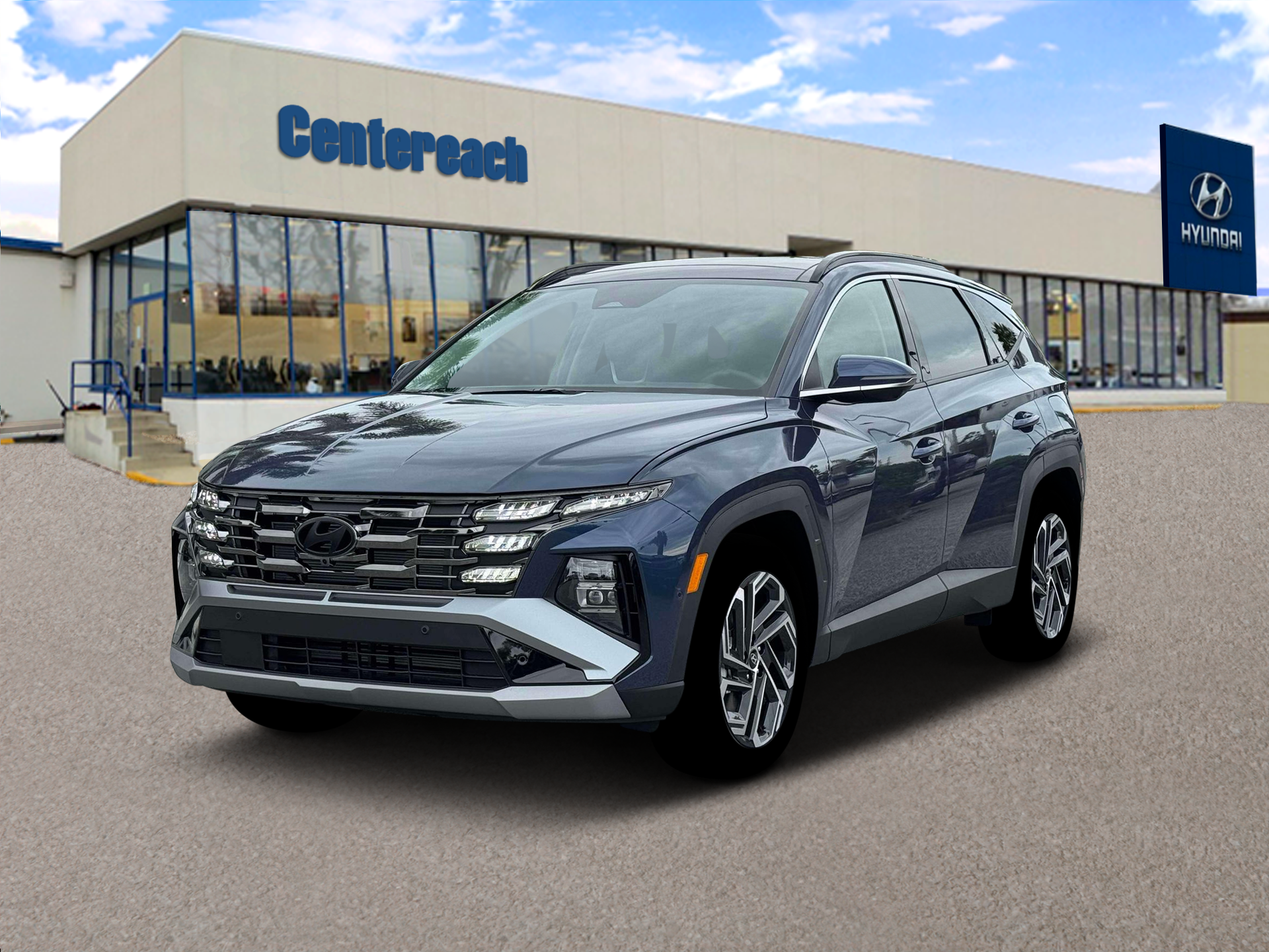 New 2026 Atlantis Blue Hyundai Limited AWD image 1