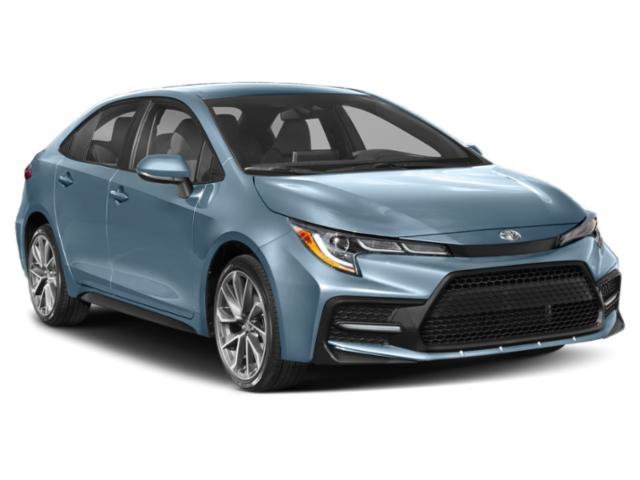 Used 2021 Super White w/Black Sand Pearl Roof Toyota SE image 6