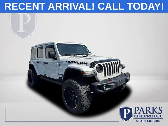 Used 2018 White Jeep Unlimited Rubicon image 1
