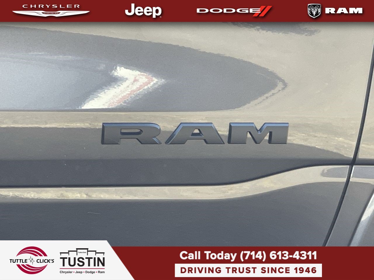 New 2026 Granite Crystal Metallic Clear-Coat Exterior Paint RAM Laramie image 8