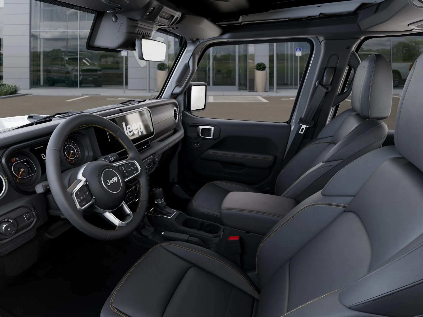 New 2026 Bright White Clear-Coat Exterior Paint Jeep Sahara image 22