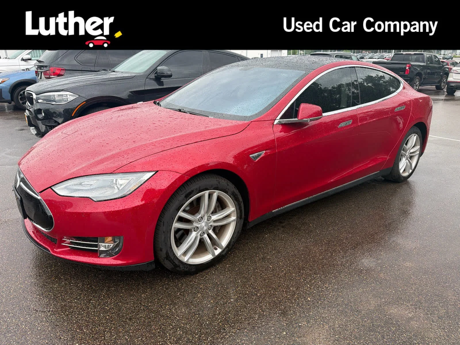 Used 2014 Red Multi-Coat Tesla 85 kWh Battery image 1