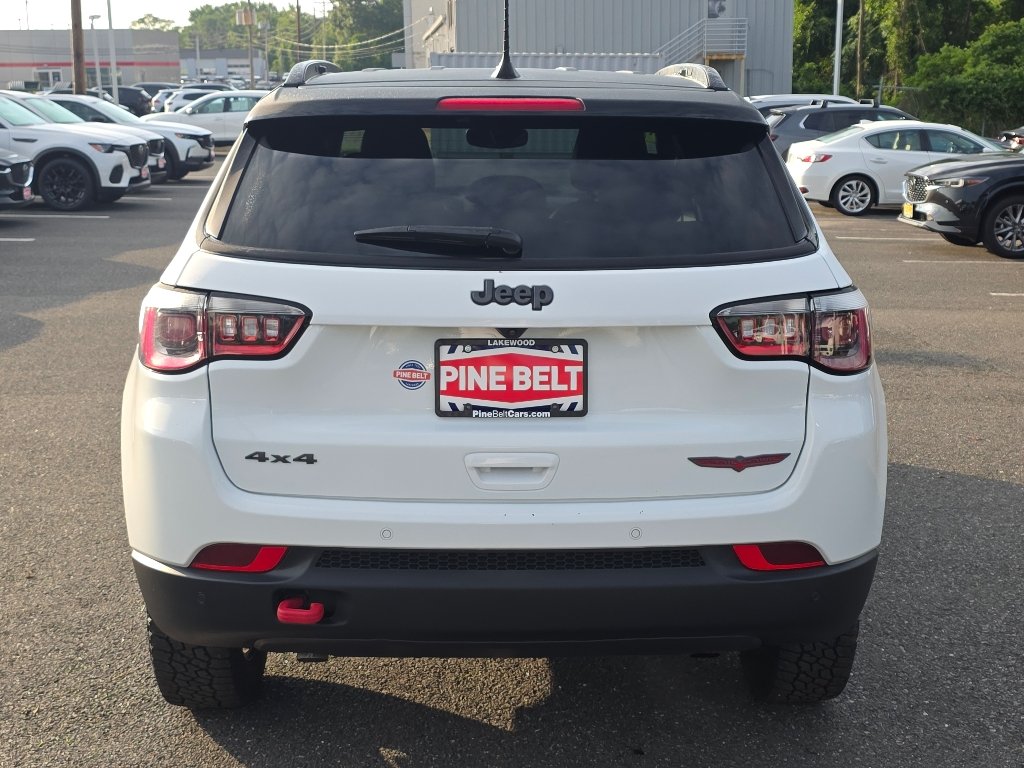 Used 2025 Bright White Clear Coat Jeep Trailhawk image 15