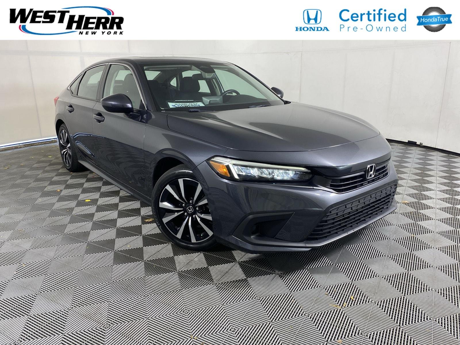 Certified Used 2024 Meteorite Gray Metallic Honda EX image 1