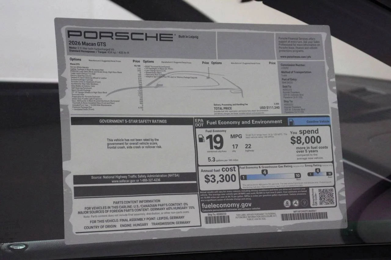 New 2026 White Porsche GTS image 22