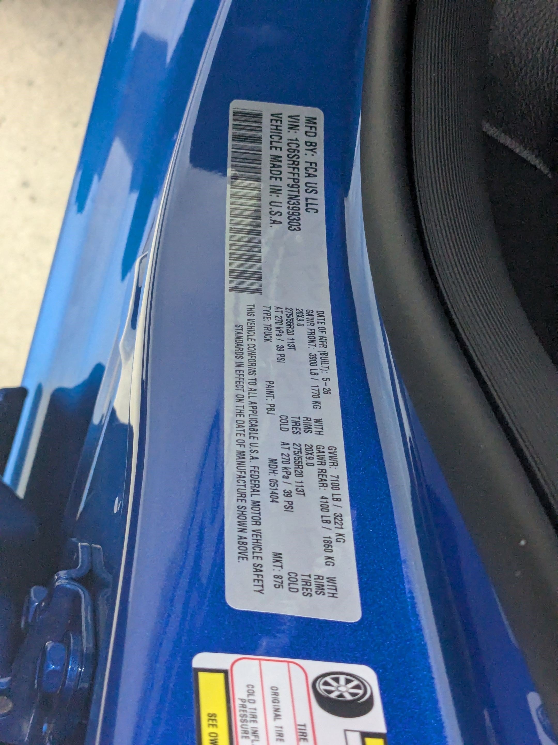 New 2026 Hydro Blue Pearlcoat RAM Big Horn image 18