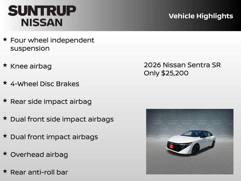 New 2026 White Nissan SR image 16