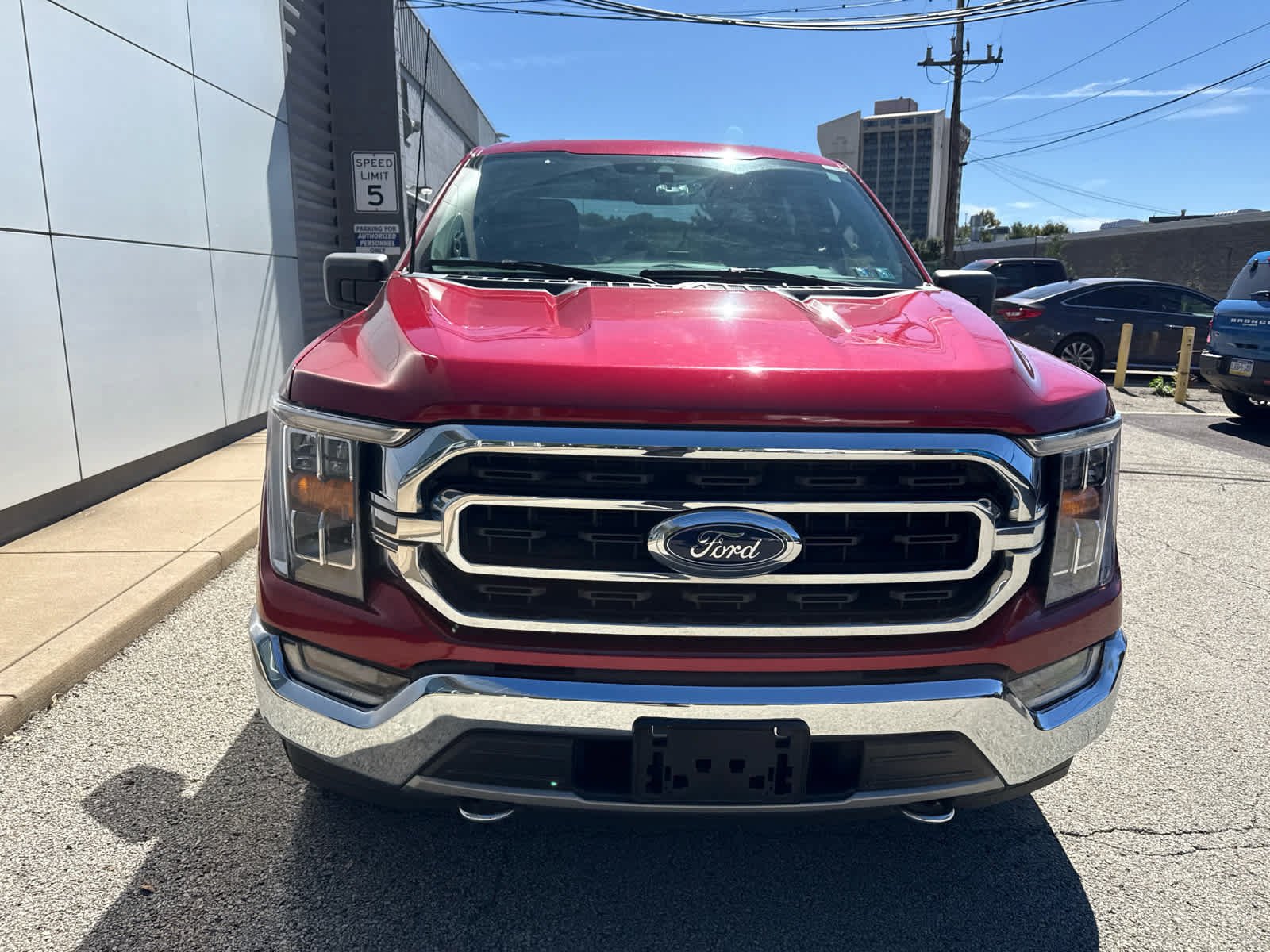 Used 2021 Rapid Red Metallic Tinted Clearcoat Ford XLT image 2