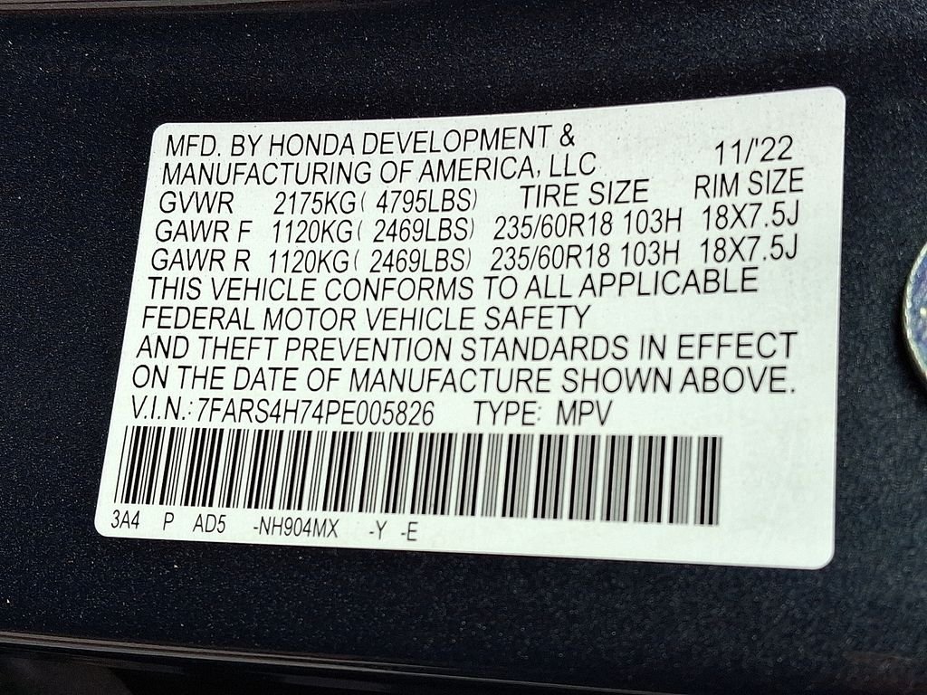 Used 2023 Blue Honda EX-L image 27