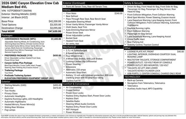 New 2026 Sterling Metallic GMC Elevation image 29