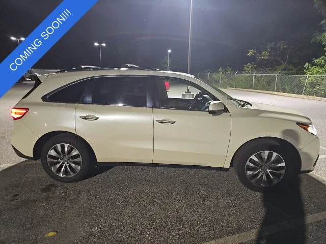Used 2014 White Acura 3.5L Technology Pkg w/Entertainment Pkg image 2
