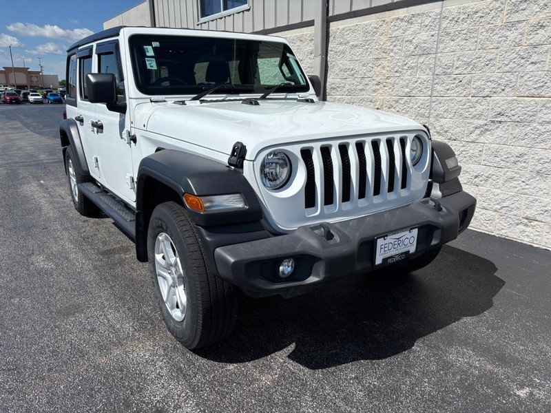Used 2021 Bright White Clearcoat Jeep Unlimited Sport 4x4 RHD image 2