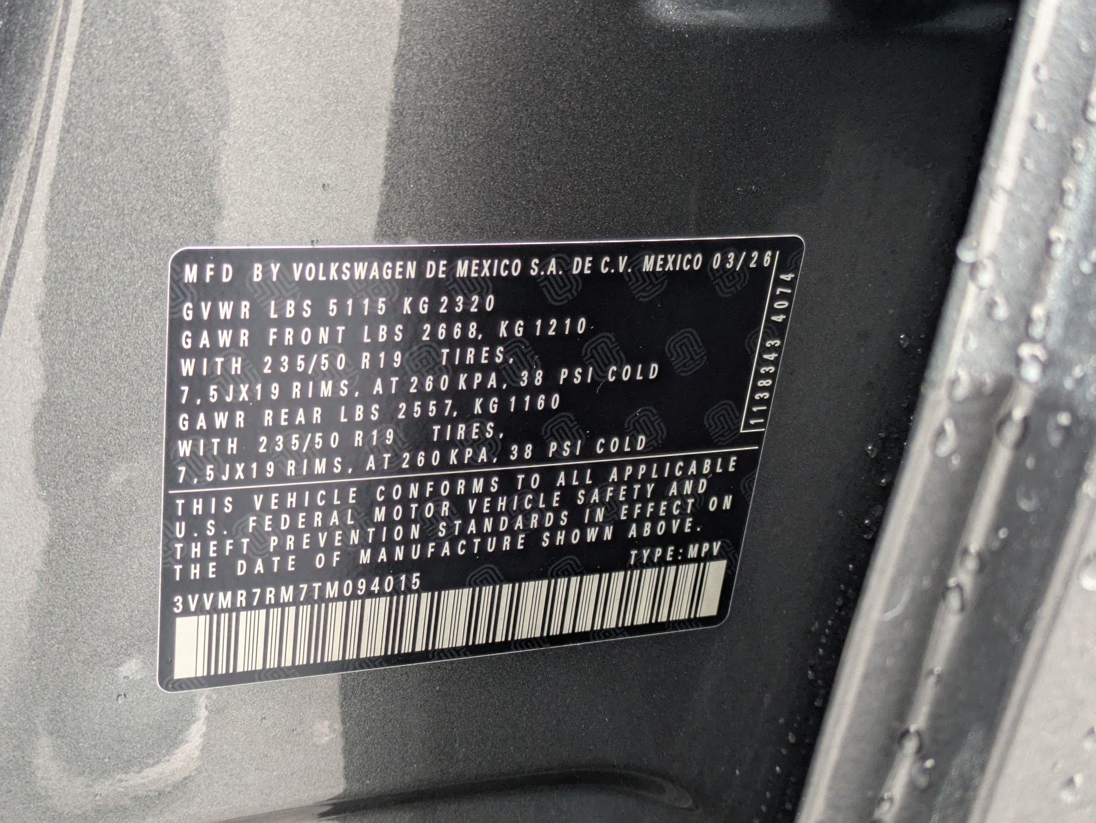 New 2026 Platinum Gray Metallic Volkswagen SE image 16
