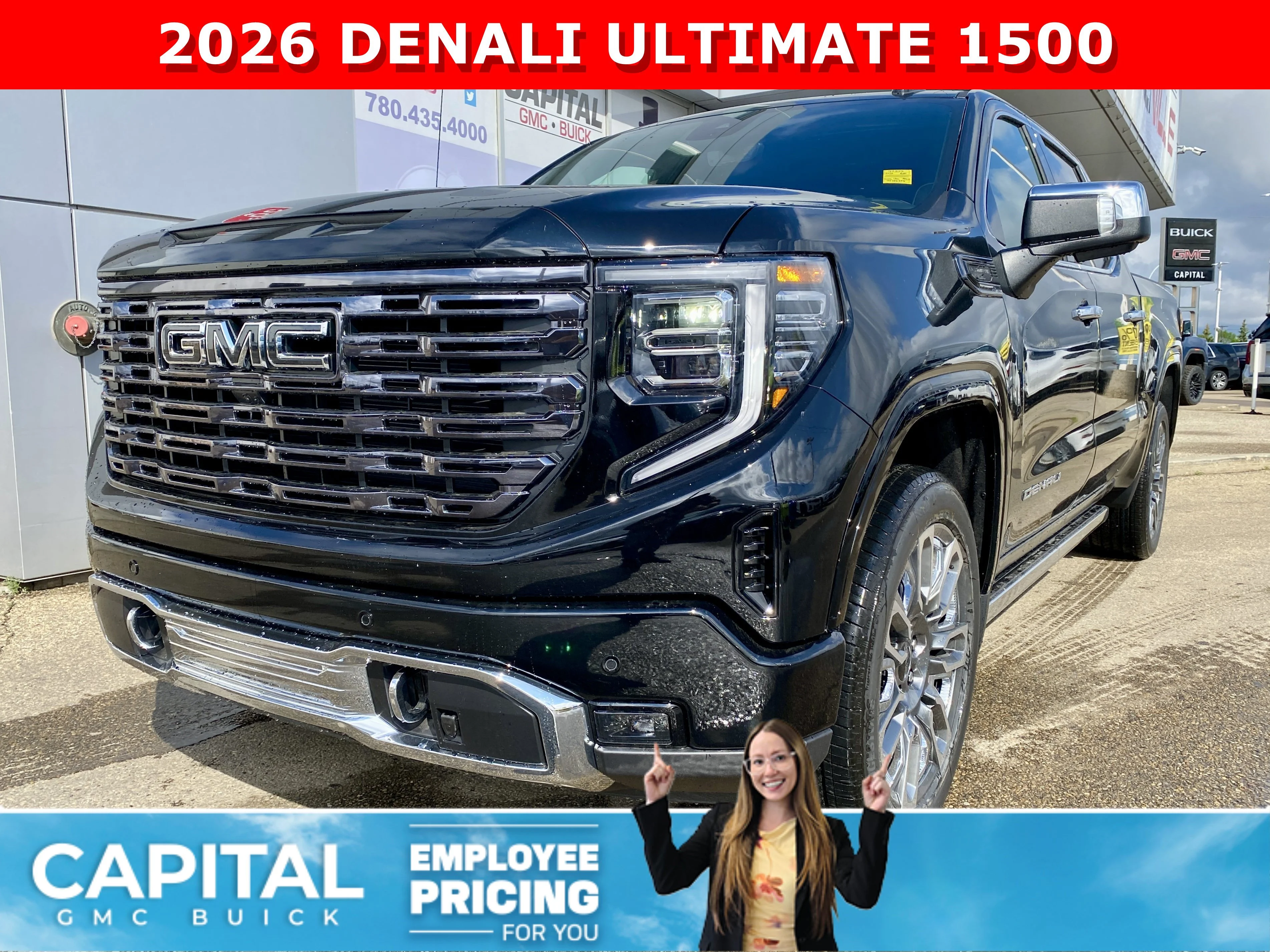 New 2026 ONYX BLACK GMC Denali Ultimate image 1