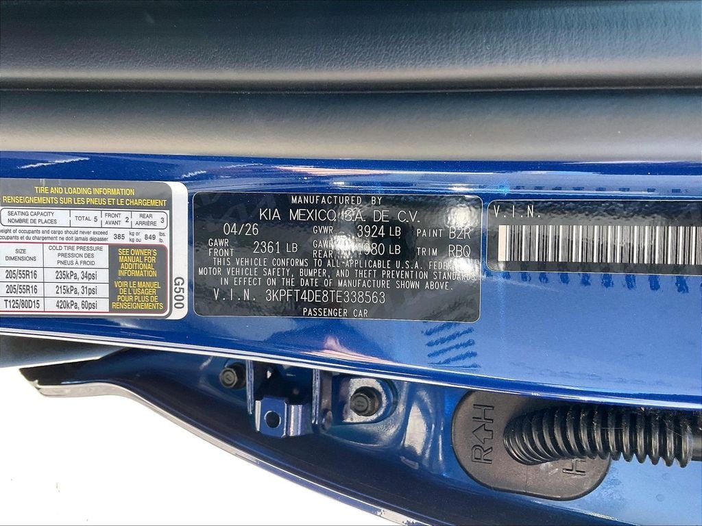 New 2026 Deep Sea Blue Kia LXS image 16