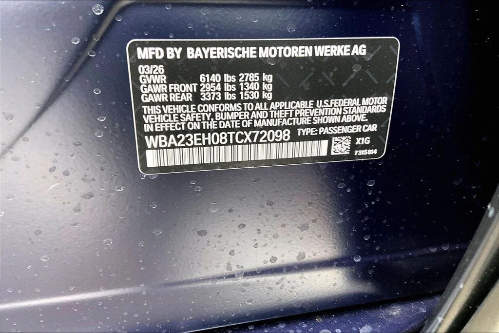 New 2026 BMW 7 Series 740i 4D Sedan