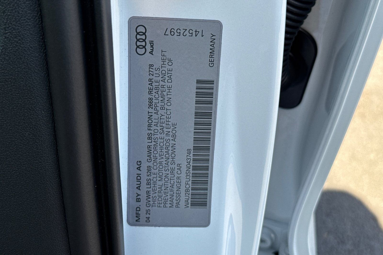 Used 2025 White Audi 2.0T Premium Plus image 26