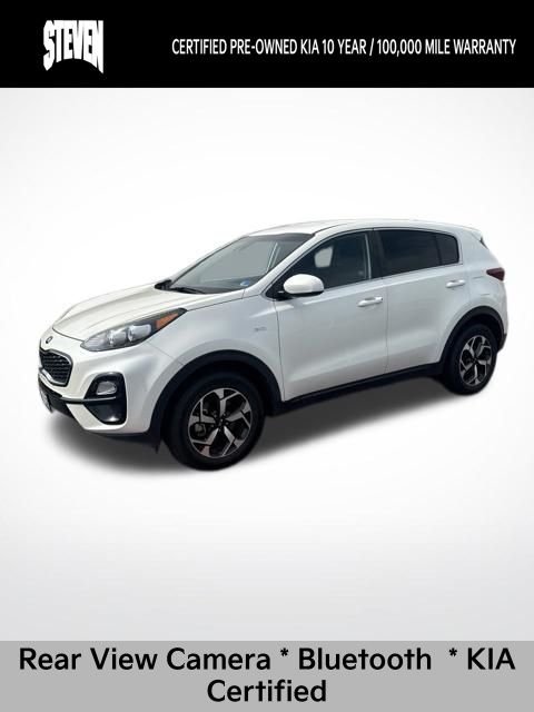Certified Used 2021 White Kia LX image 1