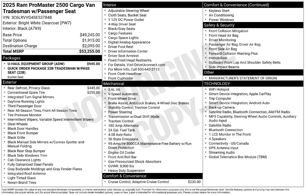 Used 2025 White Ram Base image 32