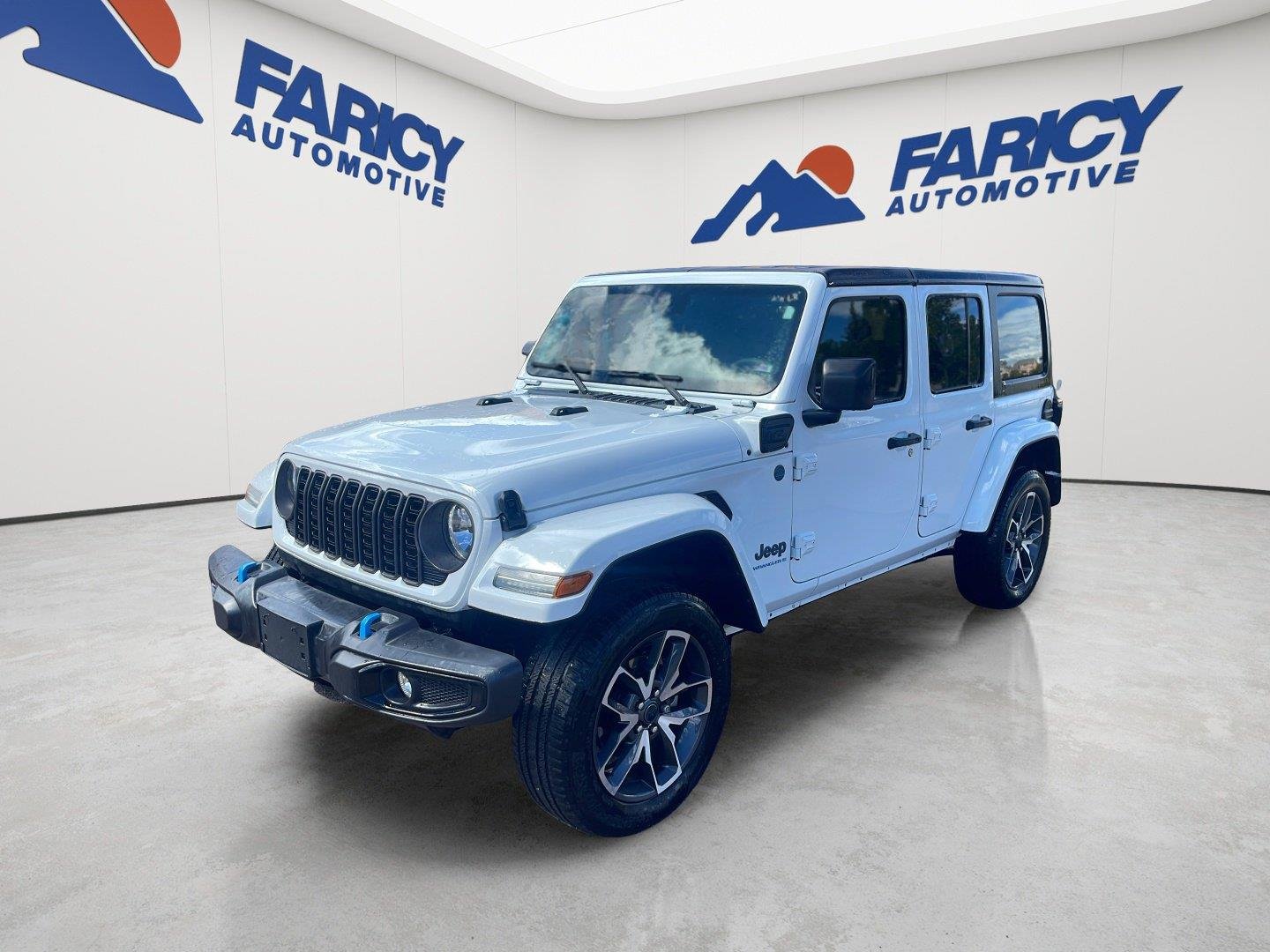 Used 2024 Bright White Clearcoat Jeep Sport S image 1