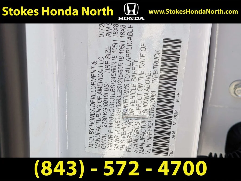 Certified Used 2026 White Honda Black Edition image 6