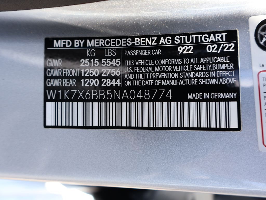 Used 2022 Cirrus Silver Metallic Mercedes-Benz Base image 44