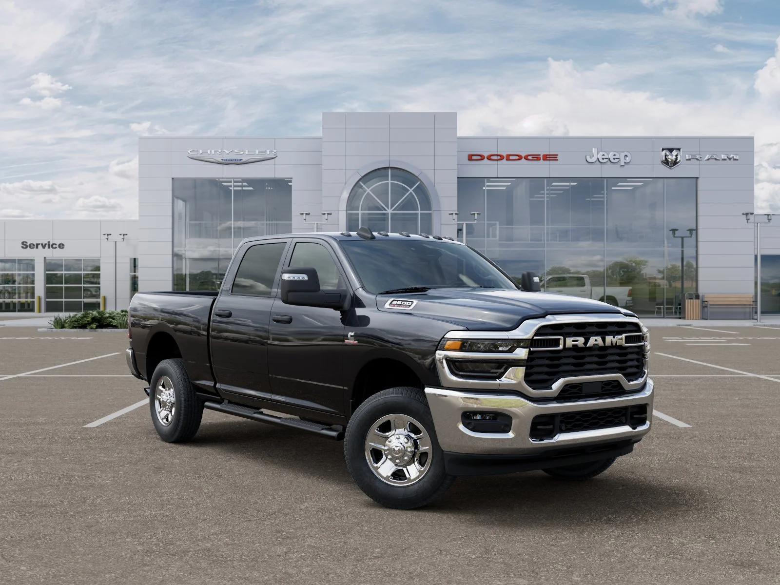 New 2026 Diamond Black Crystal Pearlcoat RAM Tradesman image 49