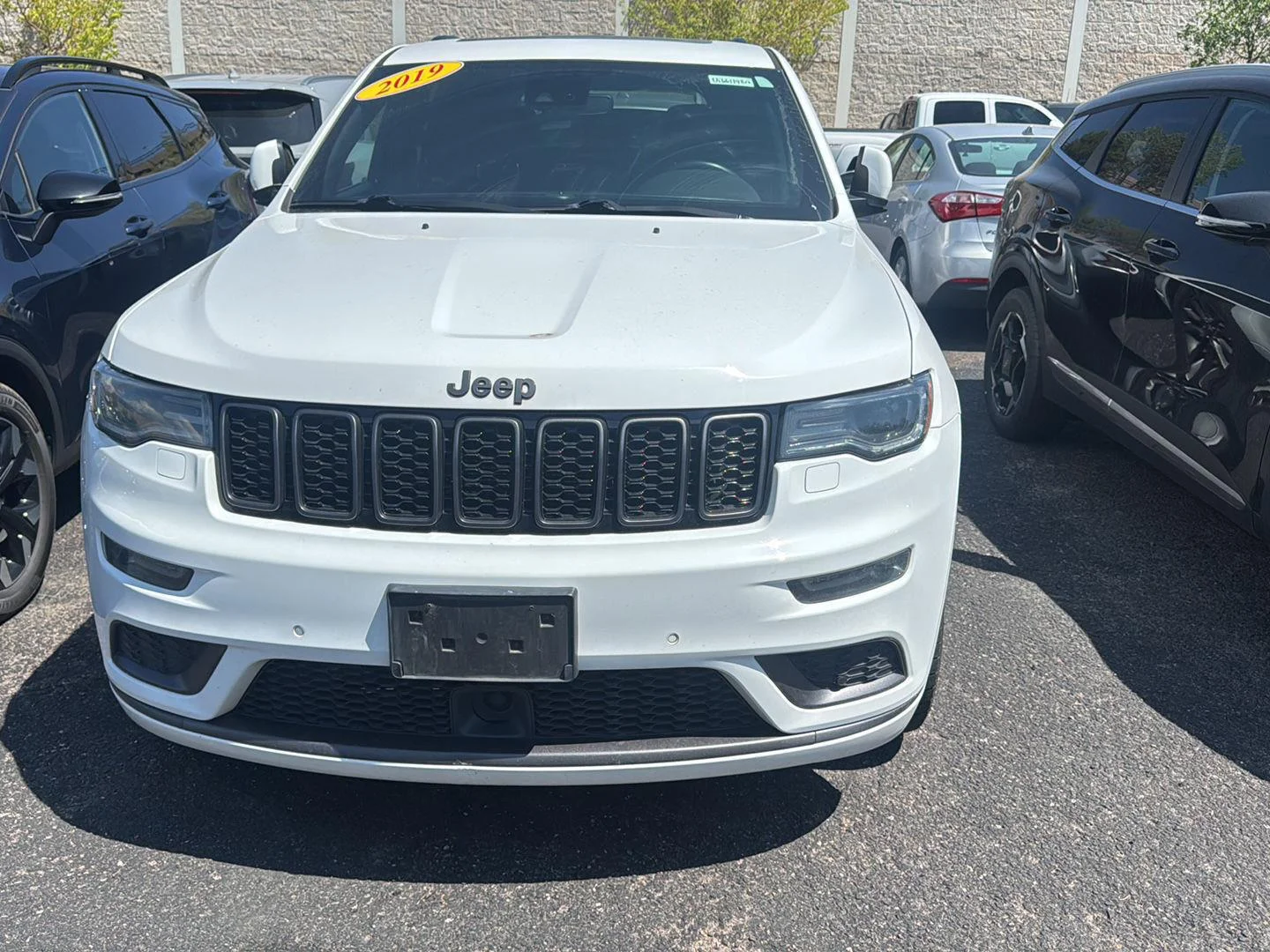 Used 2019 Bright White Clearcoat Jeep High Altitude image 1