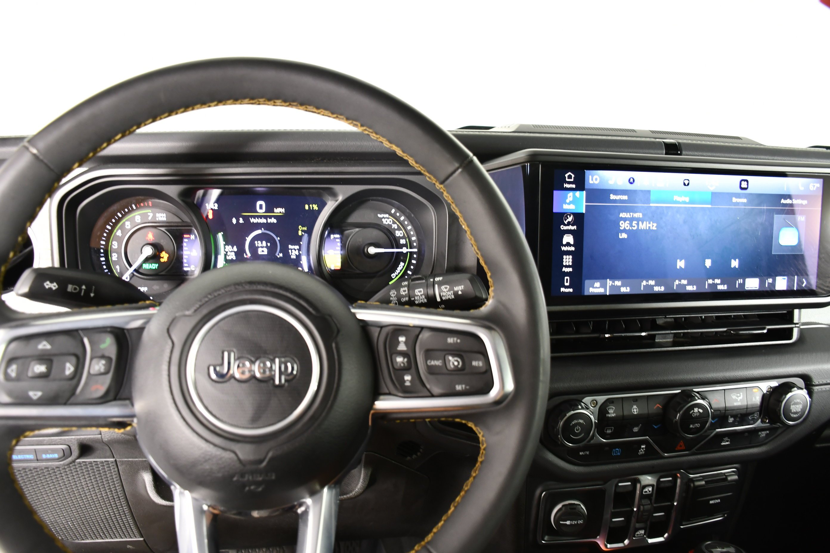 Used 2024 Bright White Clearcoat Jeep Sahara image 16