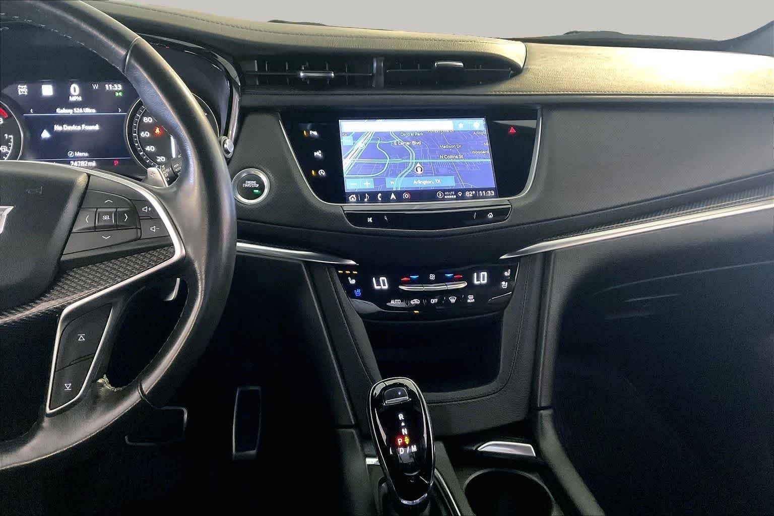 Used 2025 Stellar Black Metallic Cadillac AWD Sport image 6