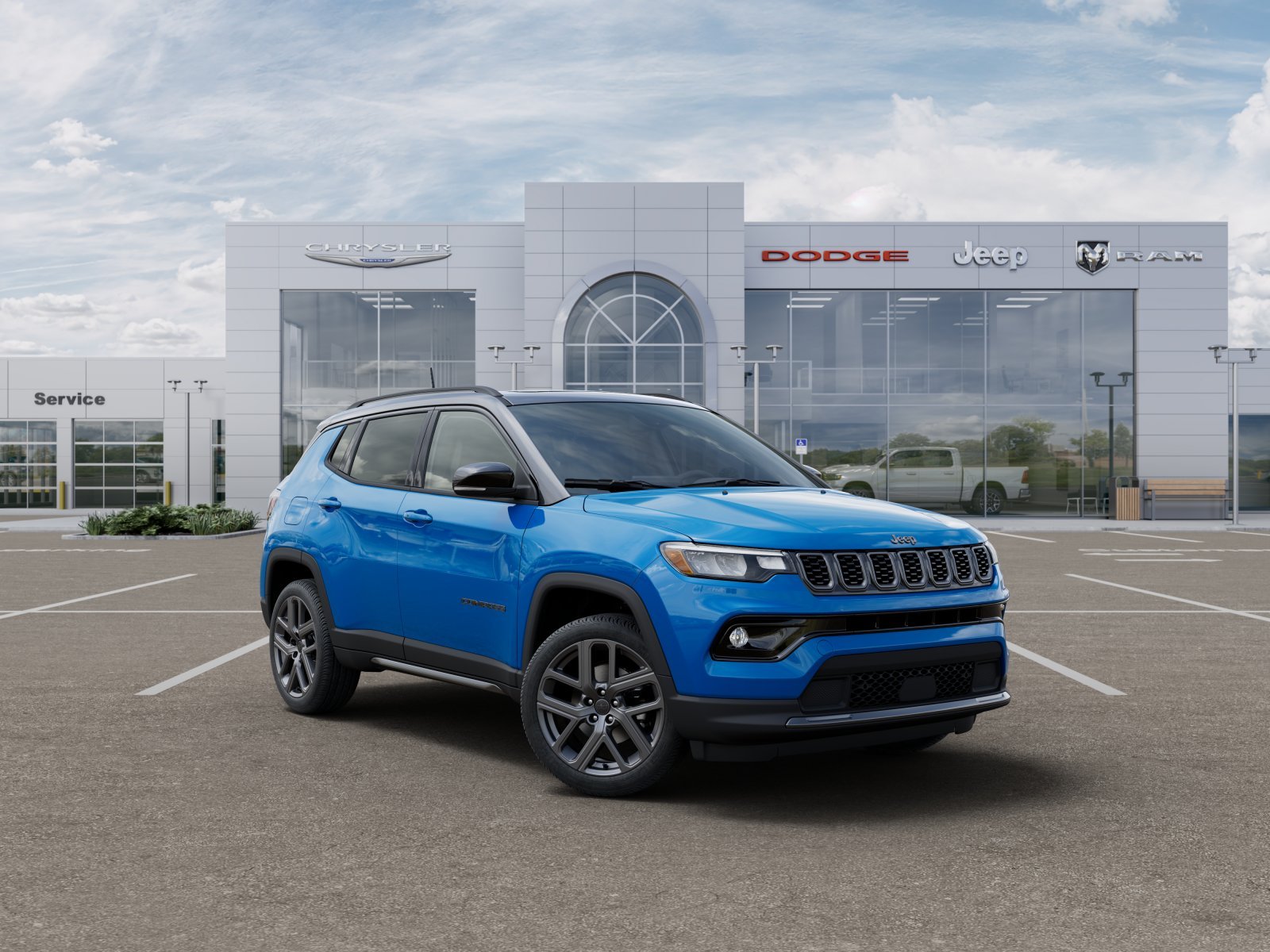 New 2025 Hydro Blue Pearl-Coat Exterior Paint Jeep Limited image 34