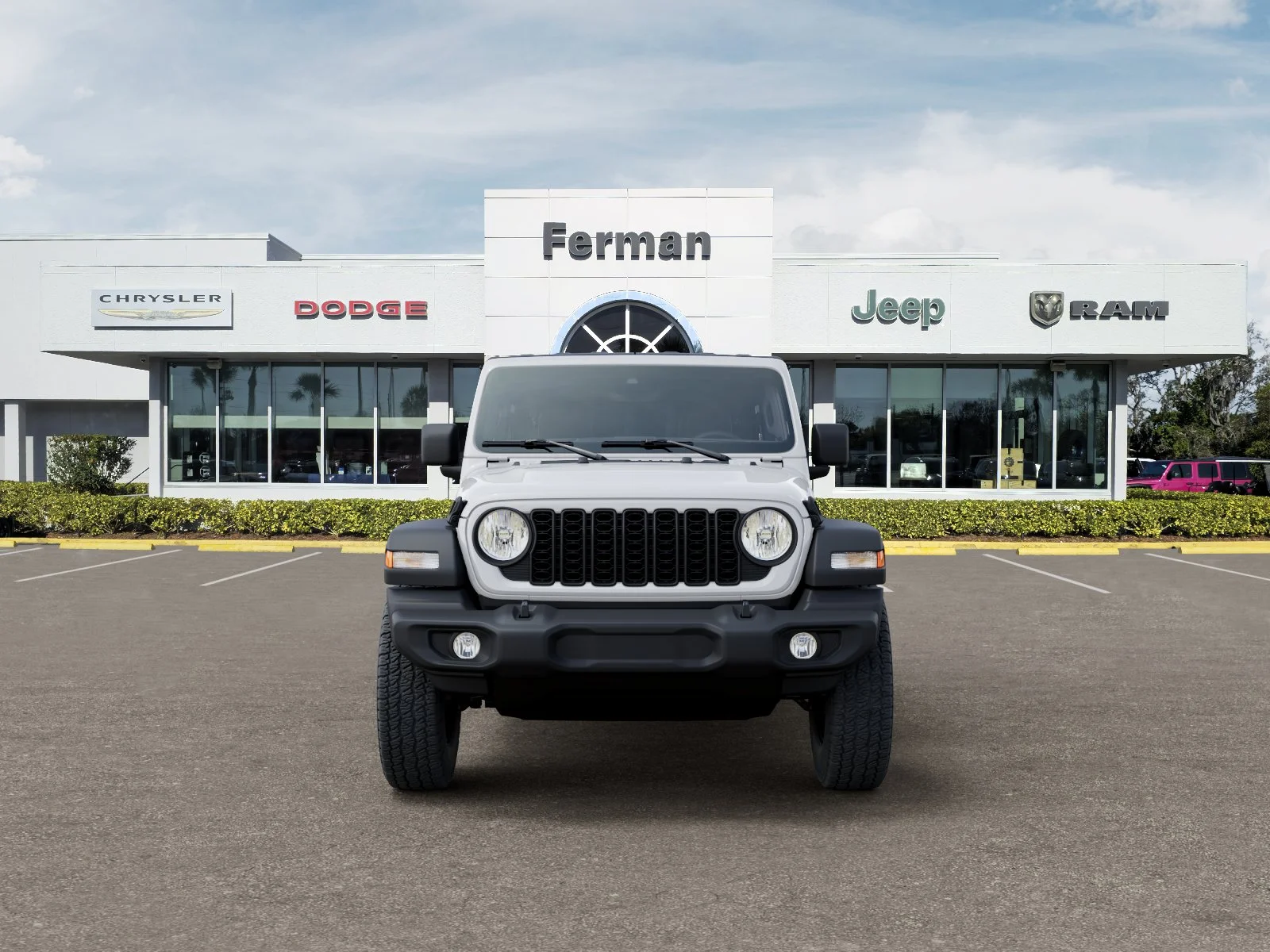 New 2026 Bright White Clear-Coat Exterior Paint Jeep Sport S image 41