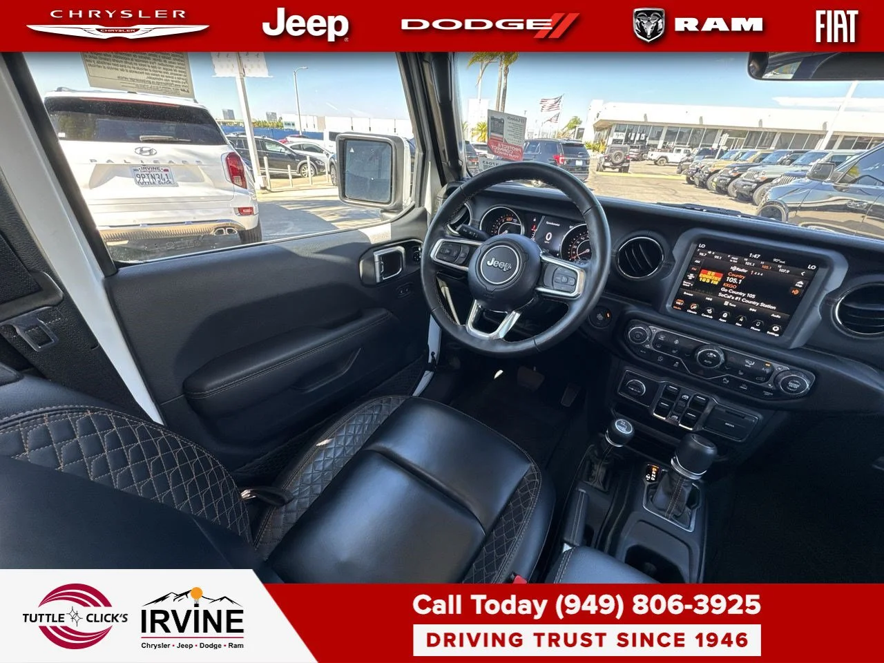 Used 2023 Bright White Clearcoat Jeep High Altitude image 10