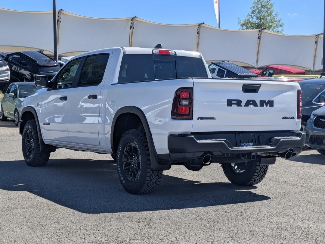 New 2026 White RAM Rebel - - 5.7L HEMI V8 eTorque - Performance Shocks - Skid Plates - Trailer Brake & More! image 6