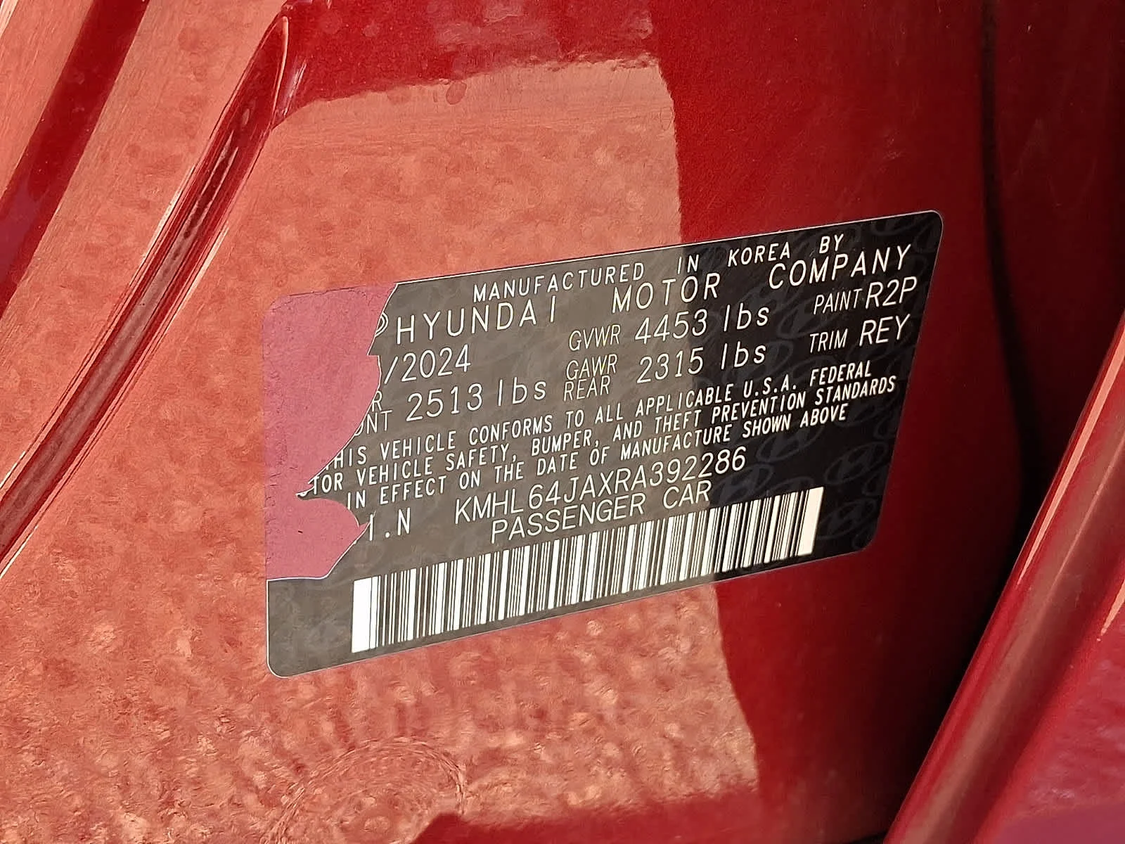 Used 2024 Ultimate red Hyundai SEL image 29