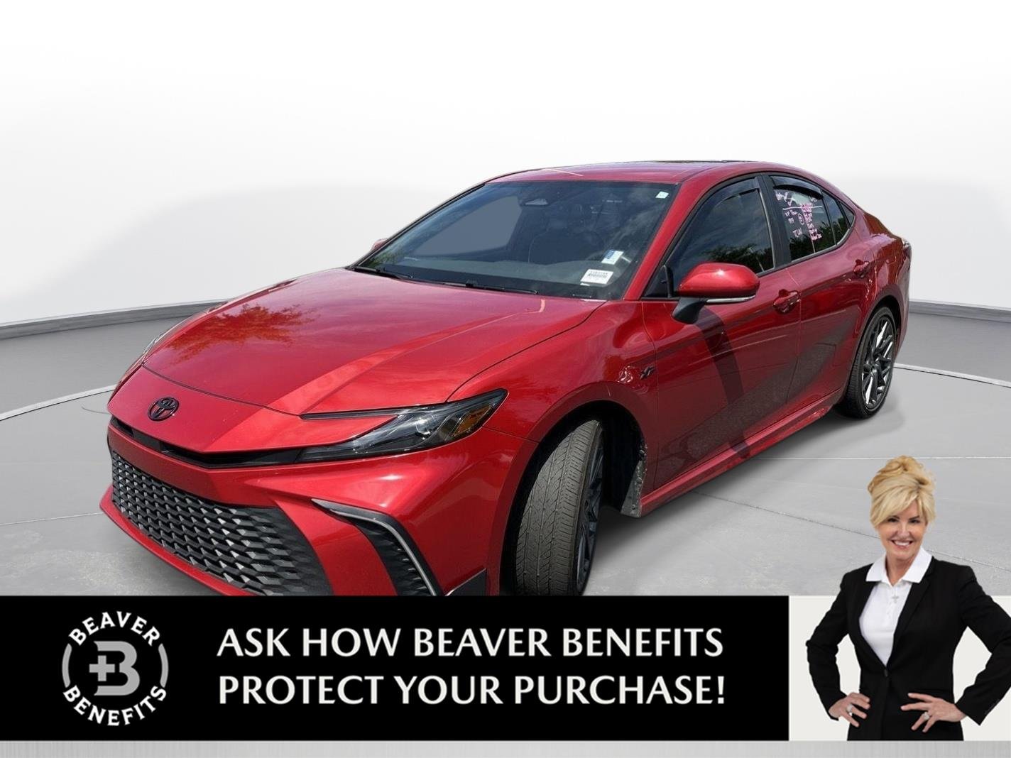 Used 2025 Supersonic Red Toyota SE image 1