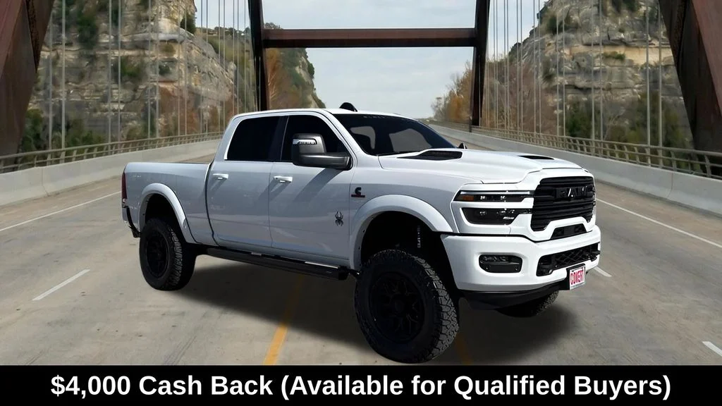 New 2026 Bright White Clear-Coat Exterior Paint RAM Laramie image 1